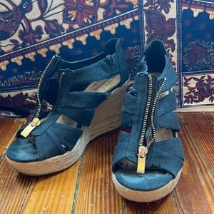 Used- Good Black Merona Wedges!